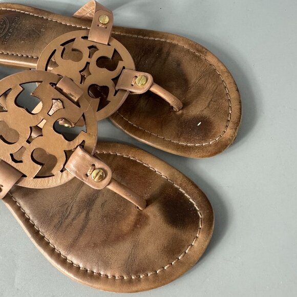 Tory Burch MILLER SANDAL in Almond Flour, Size 9 M - Picture 10 of 13